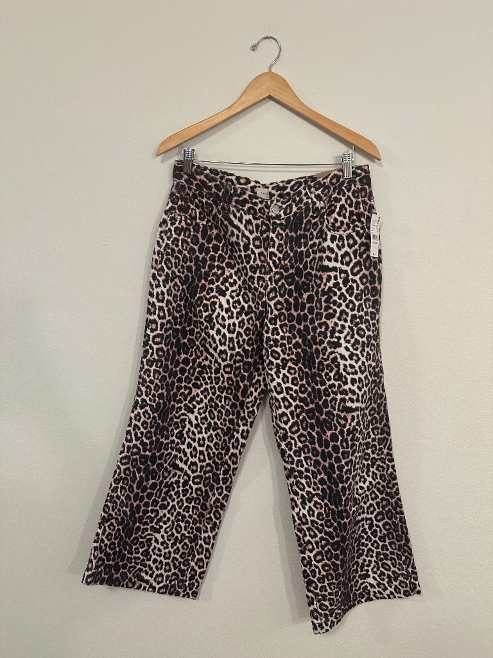 PacSun Casey Leopard Low Rise Baggy Wide Leg Jeans 30 Short NWT